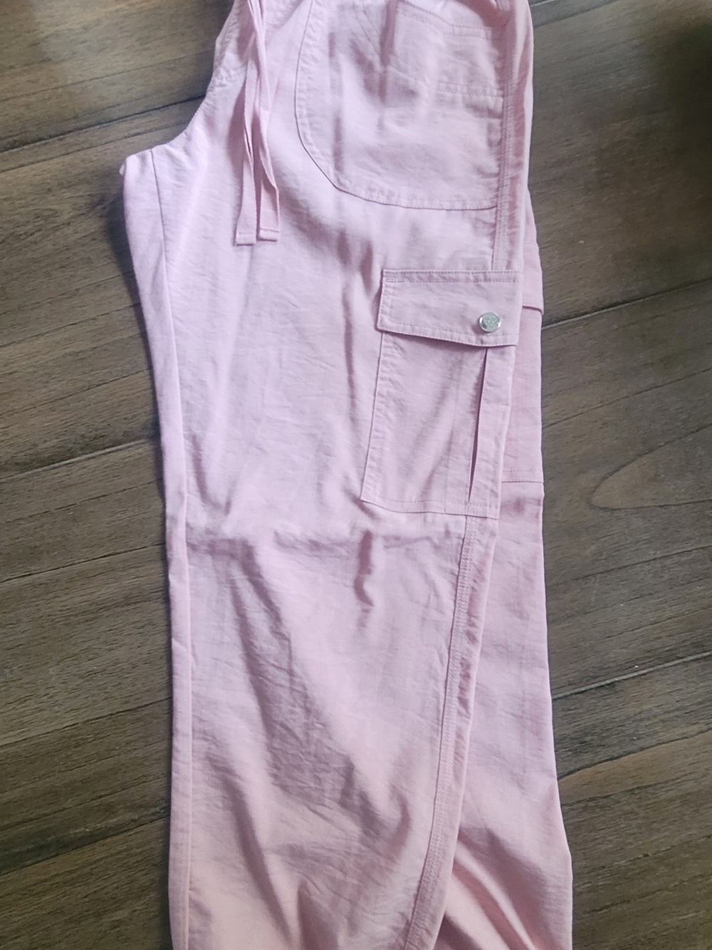 Light Pink Cargo Joggers- Womens S